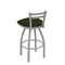 Holland Bar Stool Co 30" Low Back Swivel Bar Stool, Nickel Finish, Canter Pine Seat 41130AN010 - alternate 4
